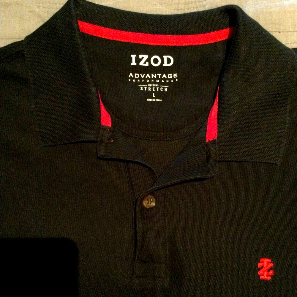 Izod Advantage Performance Stretch Polo- Large